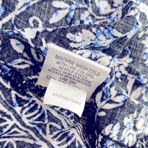 A:glow blue floral maxi dress size large - Picture 10 of 10